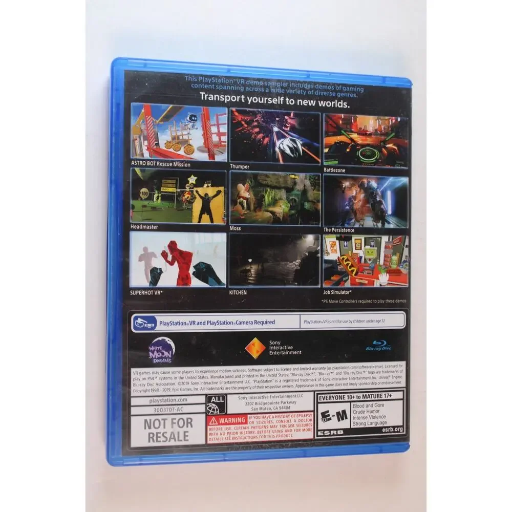 PlayStation VR Demo Disc 3 (2019) Sony PlayStation 4, PS4 PSVR